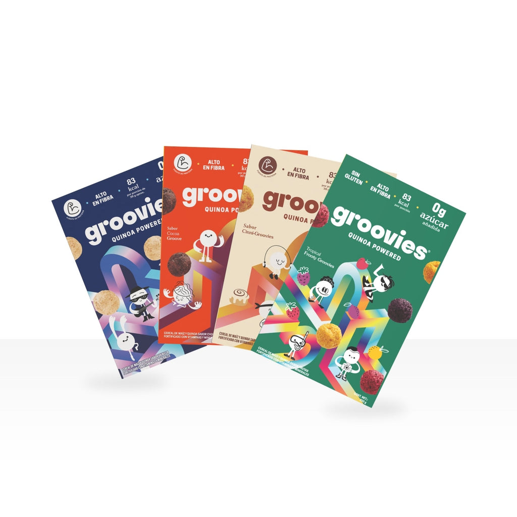 Groovies: las cuatro cajas de sabores
