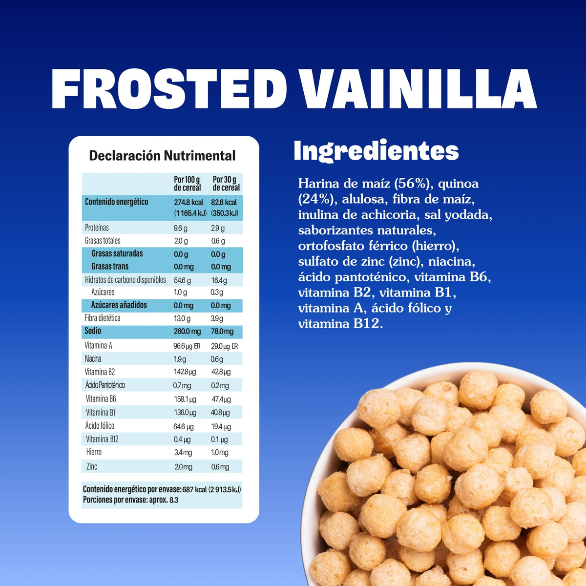 Groovies Frosted Vainilla: ingredientes y tabla nutricional