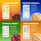 Groovies: ingredientes y tabla nutricional de cada sabor