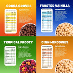 Groovies: ingredientes y tabla nutricional de cada sabor