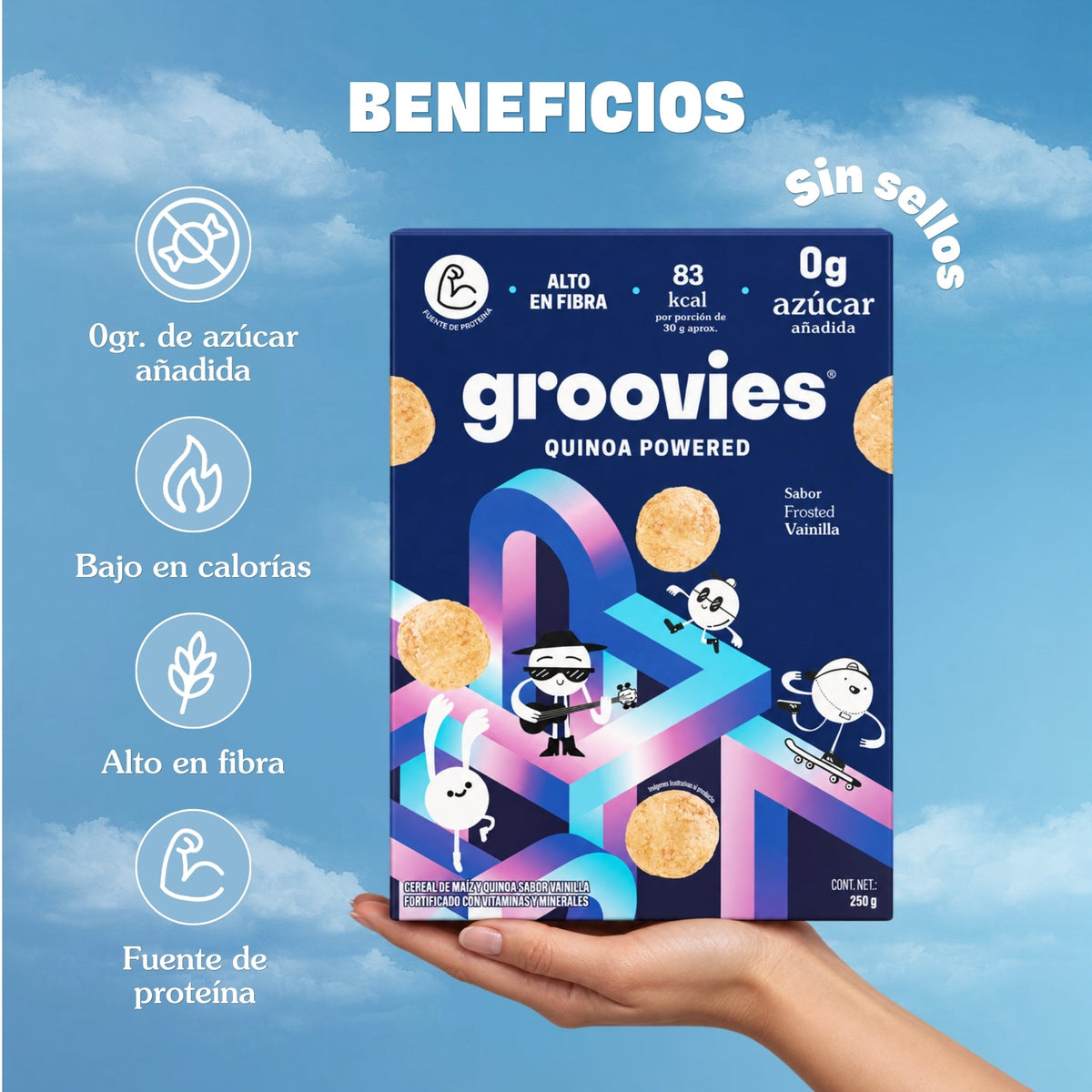 Groovies Frosted Vainilla: beneficios