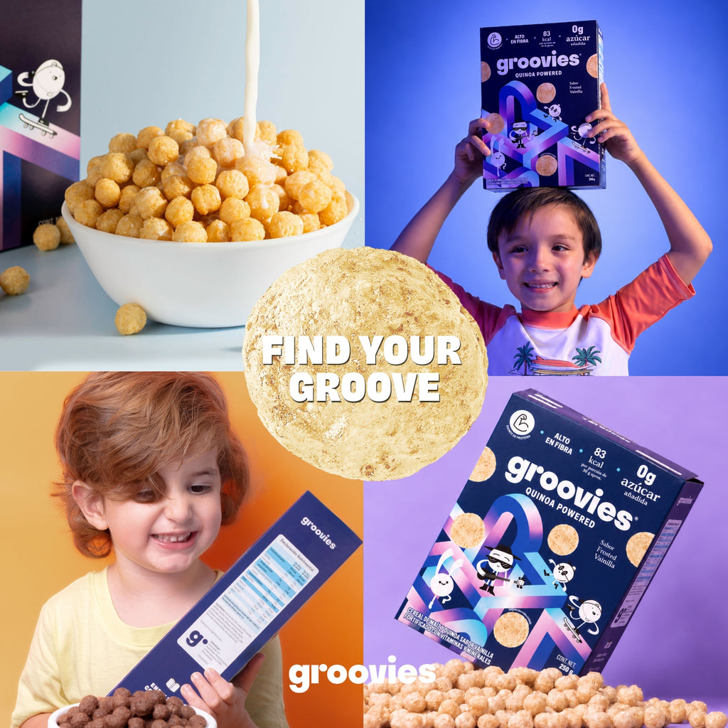 Familias disfrutando Groovies Frosted Vainilla