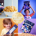 Familias disfrutando Groovies Frosted Vainilla
