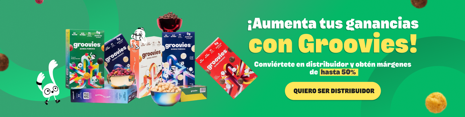¡Aumenta tus ganancias con Groovies! Márgenes de hasta 50%