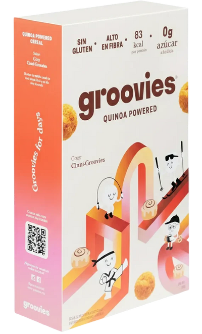 Caja de cereal Groovies sabor 1 PACK Cinni Grooovies